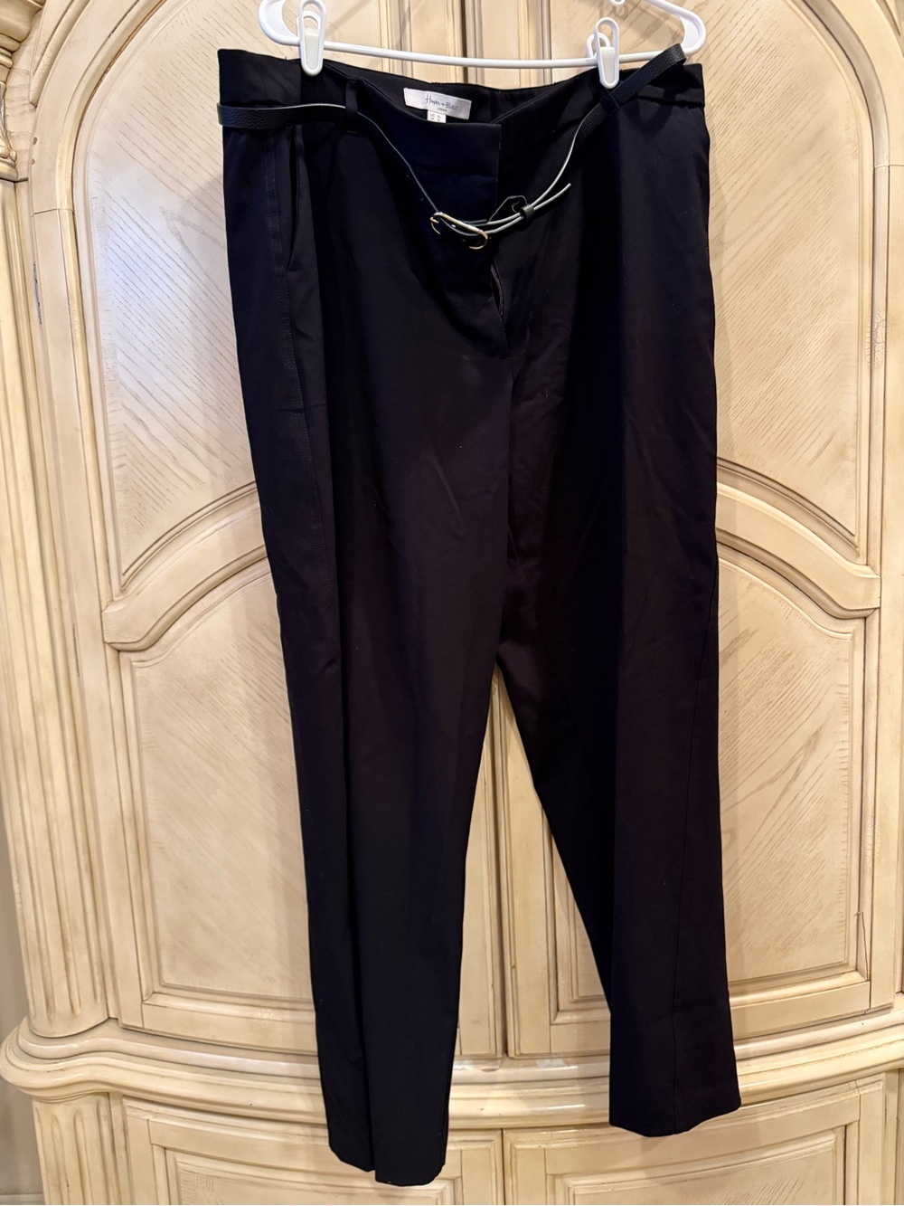 Haver & Blair Black Dress Pants with Belt, size XL